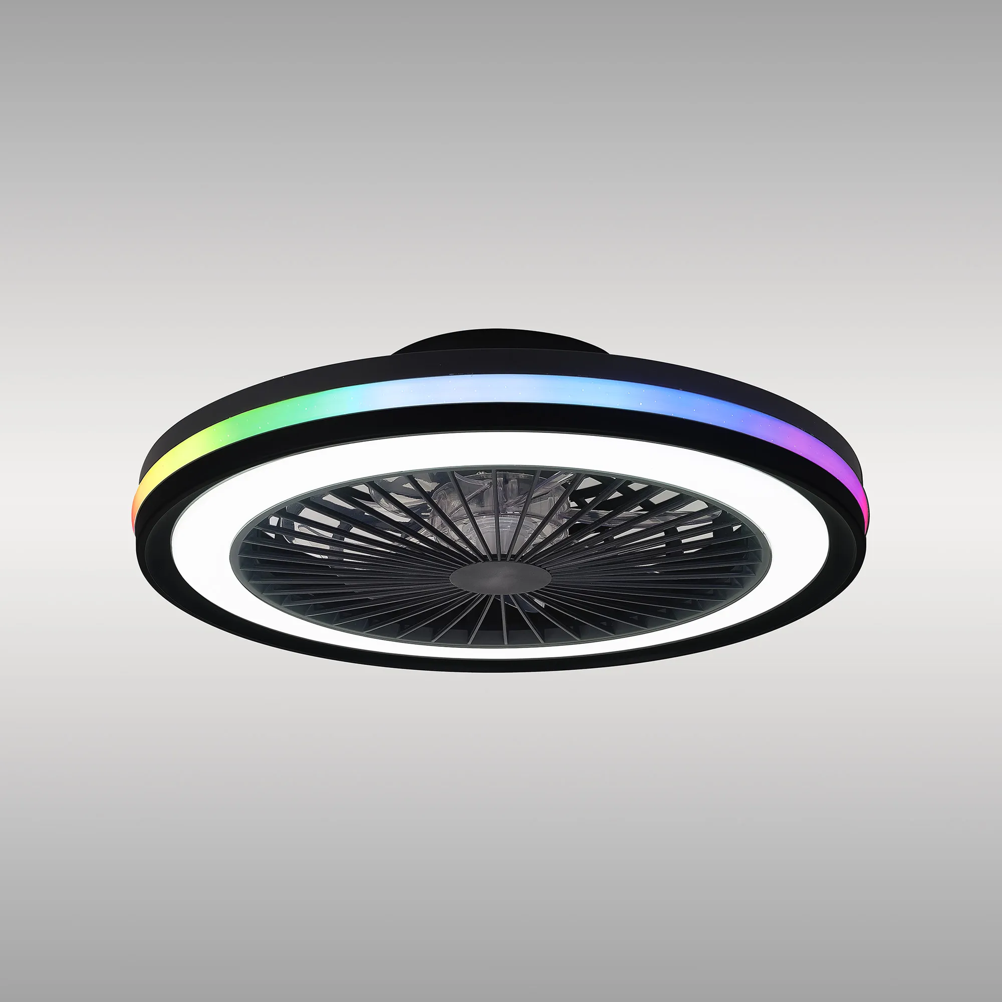 Gamer 40W LED Dimmable White/RGB Ceiling Light & Fan, Remote M8292  Mantra Ventilacion Gamer